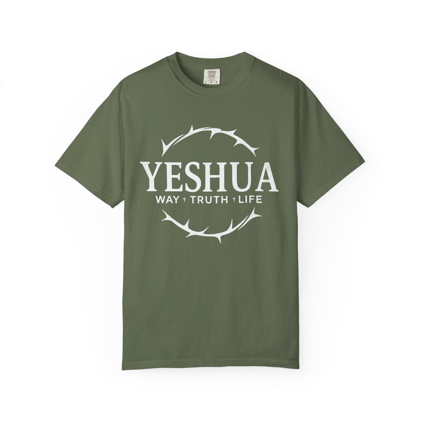 Yeshua Jesus Way Truth LIfe, Unisex Adult T-Shirt Comfort Colors
