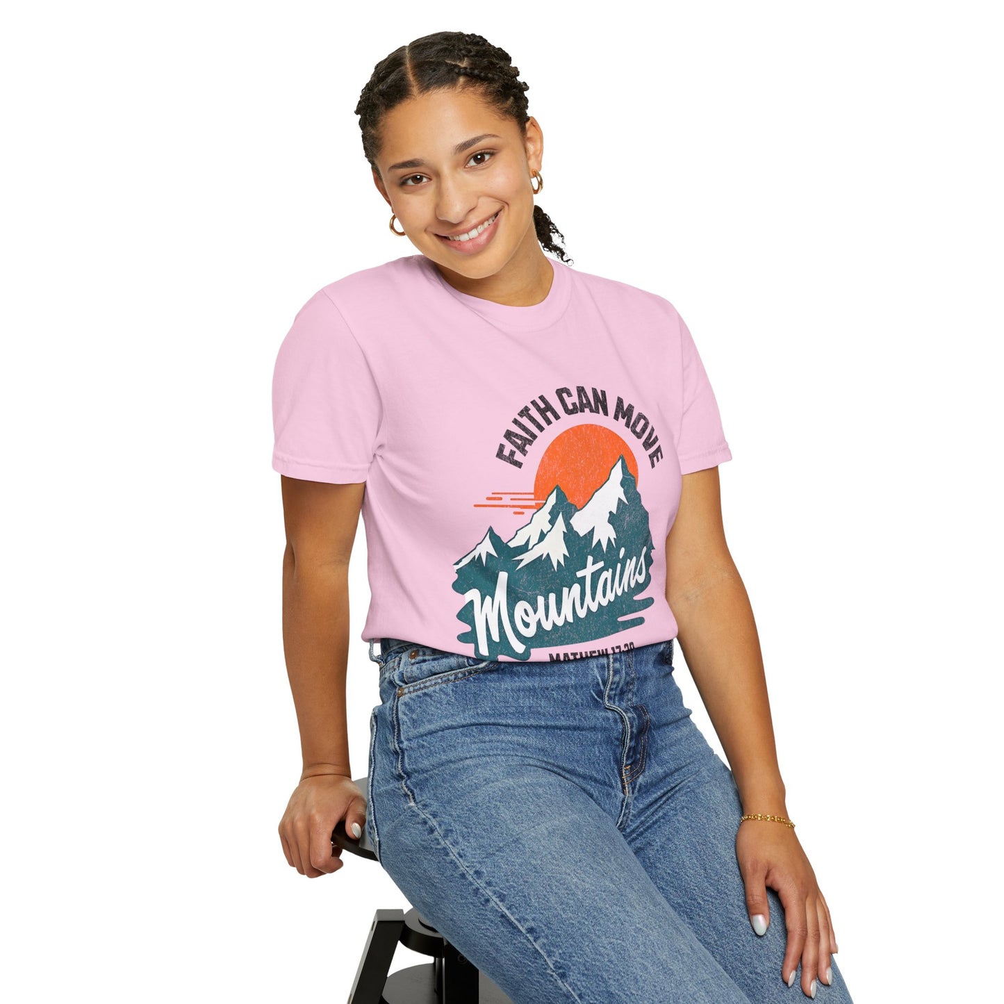 Faith Can Move Mountains Vintage | Unisex Adult T-shirt