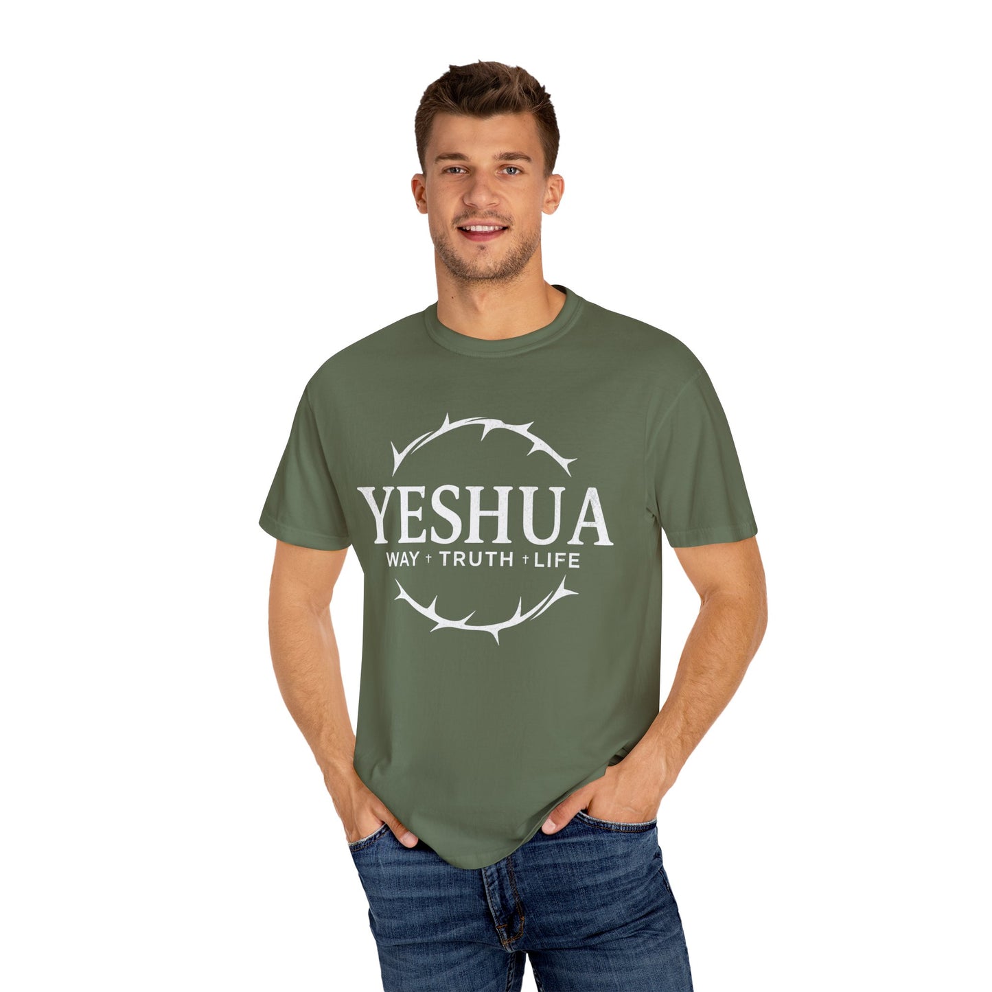 Yeshua Jesus Way Truth LIfe, Unisex Adult T-Shirt Comfort Colors