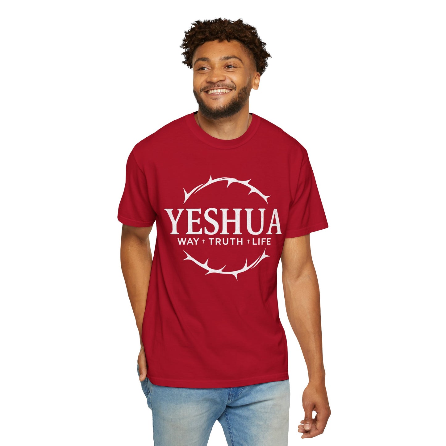 Yeshua Jesus Way Truth LIfe, Unisex Adult T-Shirt Comfort Colors