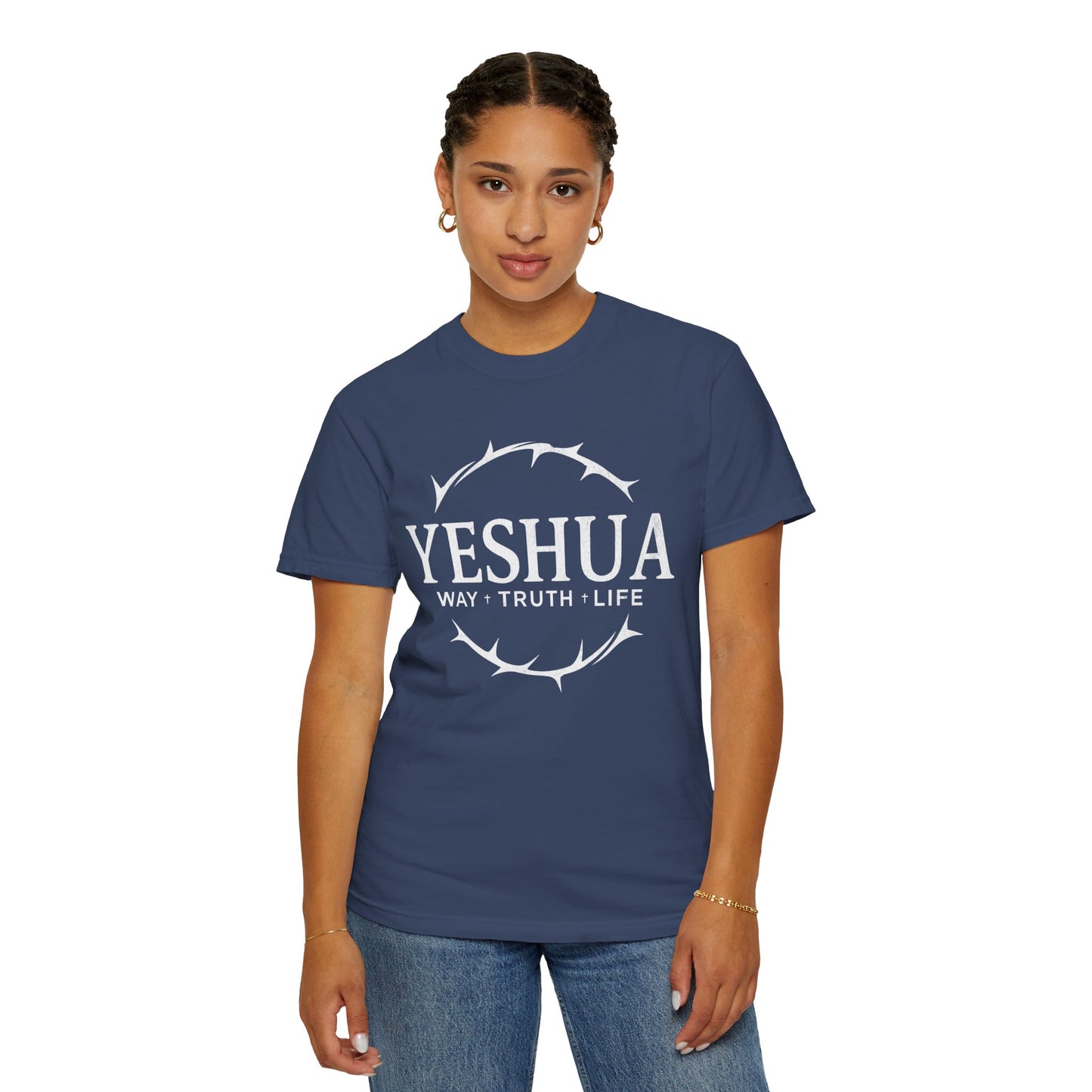 Yeshua Jesus Way Truth LIfe, Unisex Adult T-Shirt Comfort Colors