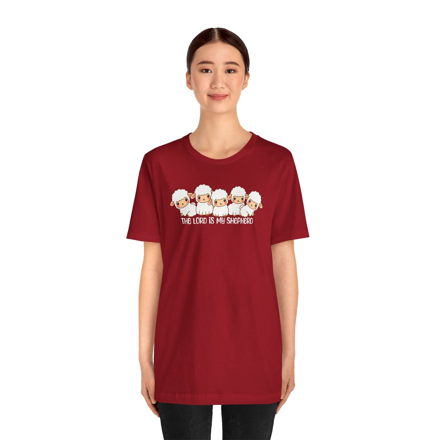 The Lord Is My Shepherd Cute Lambs | Unisex Adult T-Shirt