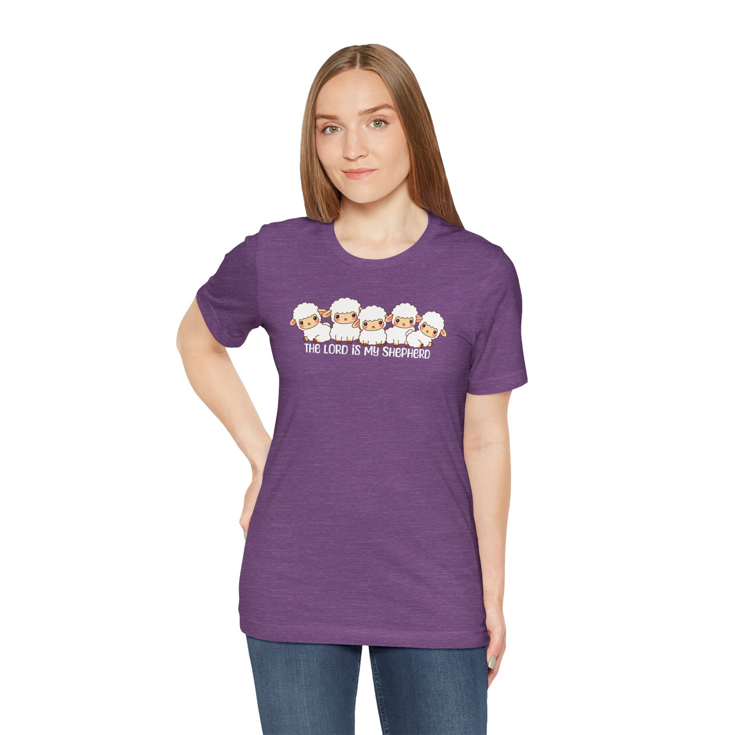 The Lord Is My Shepherd Cute Lambs | Unisex Adult T-Shirt