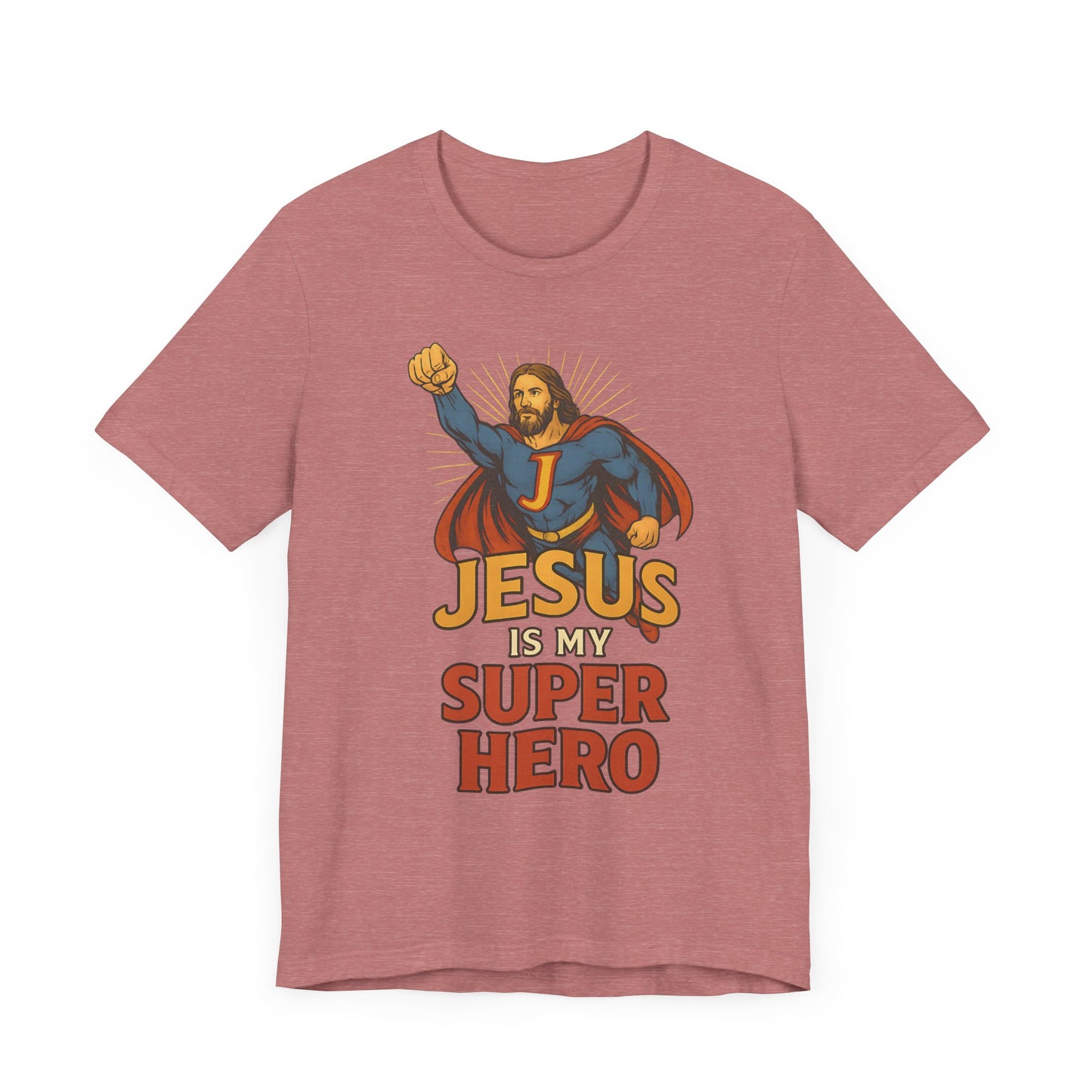 Jesus Superhero Tee, Vintage Unisex Adult T-Shirt