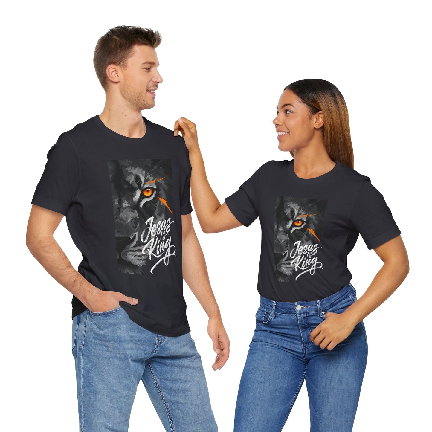 Jesus Is King Lion of Judah |Unisex Adult Tshirt