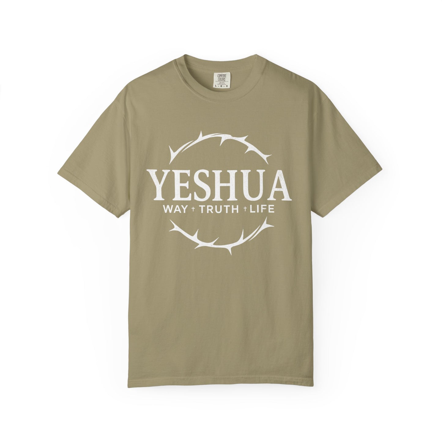 Yeshua Jesus Way Truth LIfe, Unisex Adult T-Shirt Comfort Colors
