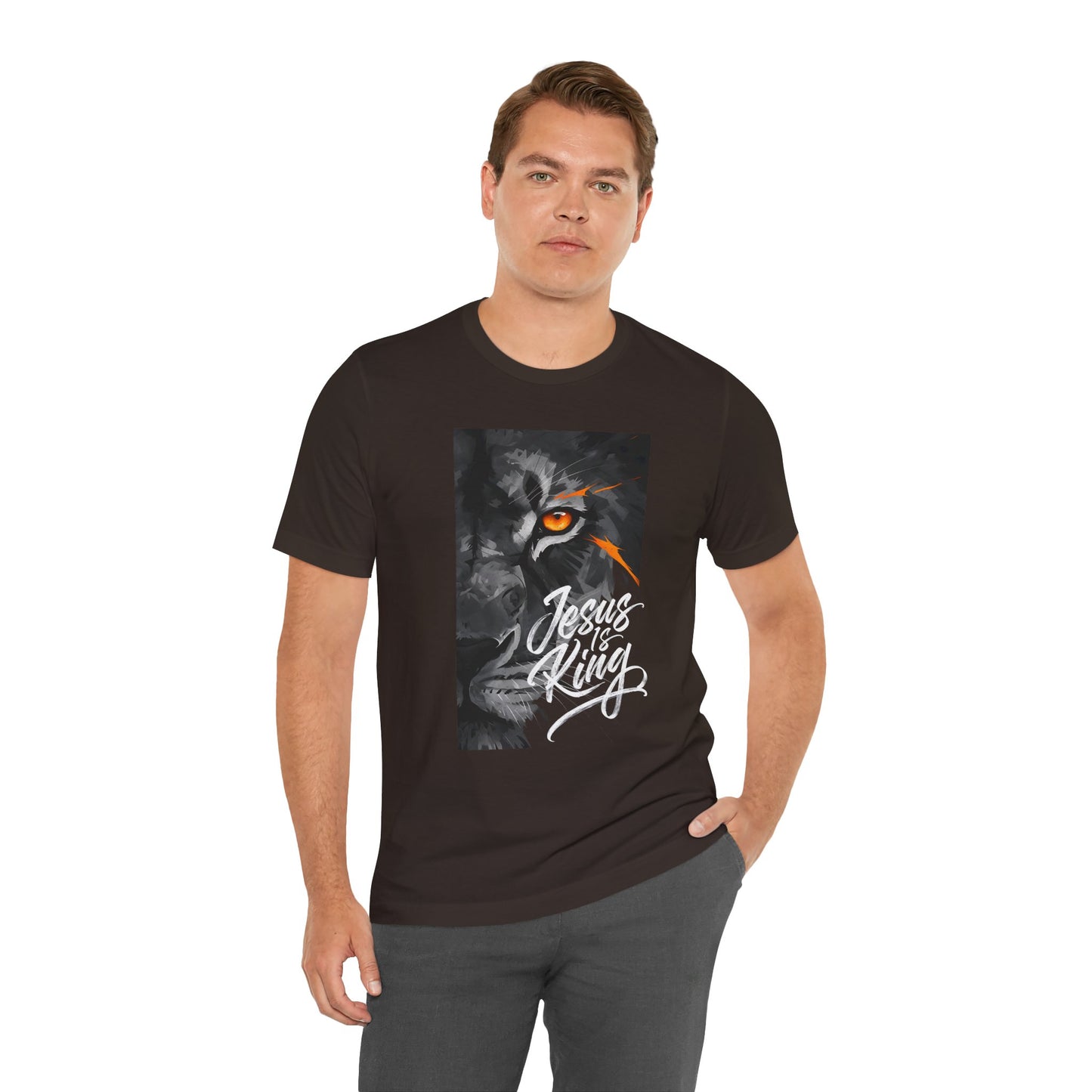 Jesus Is King Lion of Judah |Unisex Adult Tshirt