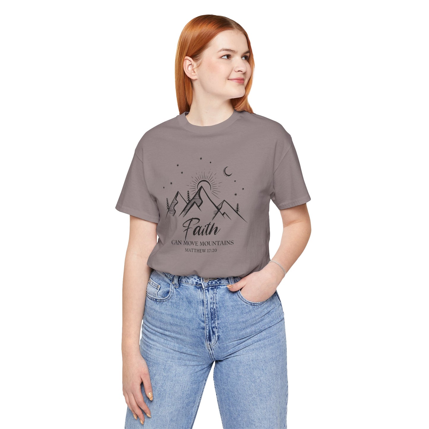 Faith Can Move Mountains | Unisex Adult T-Shirt