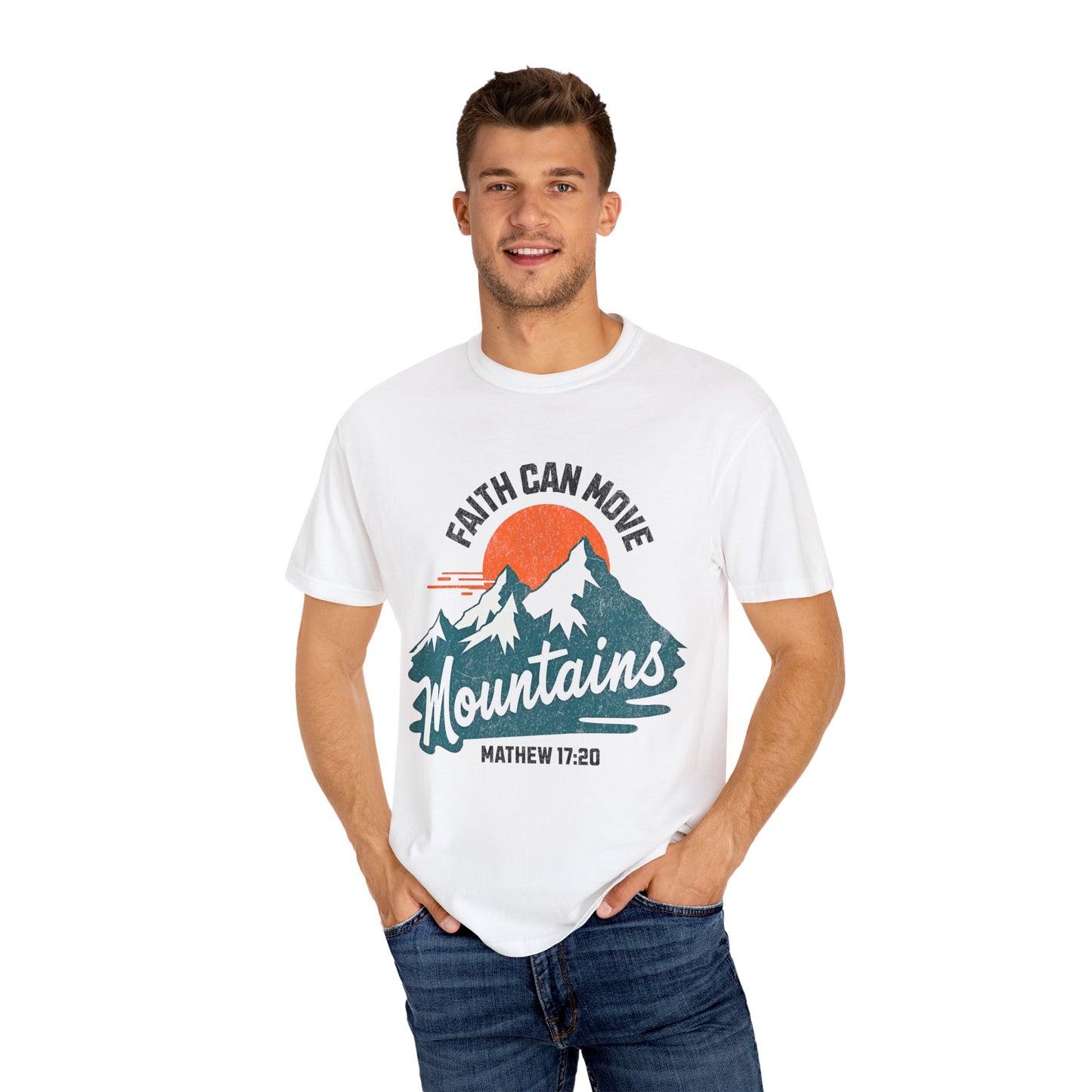 Faith Can Move Mountains Vintage | Unisex Adult T-shirt