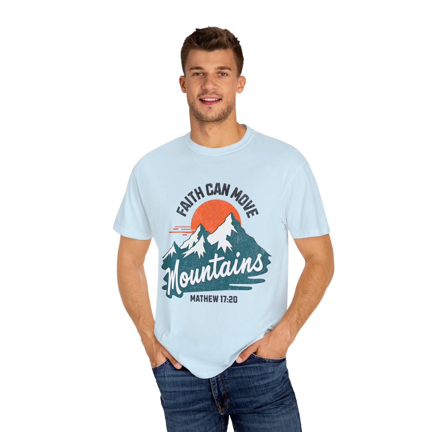Faith Can Move Mountains Vintage | Unisex Adult T-shirt
