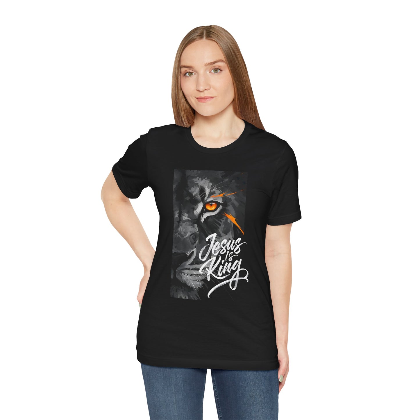 Jesus Is King Lion of Judah |Unisex Adult Tshirt