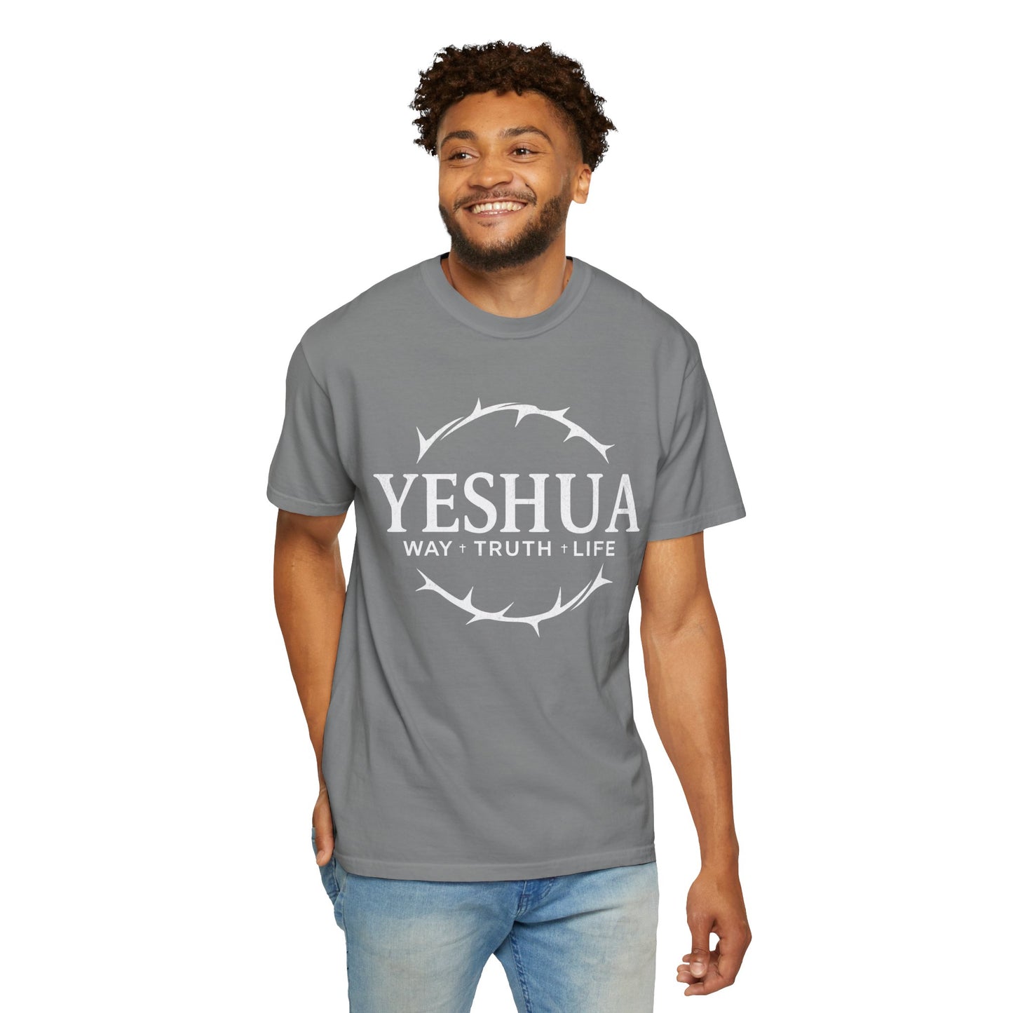 Yeshua Jesus Way Truth LIfe, Unisex Adult T-Shirt Comfort Colors