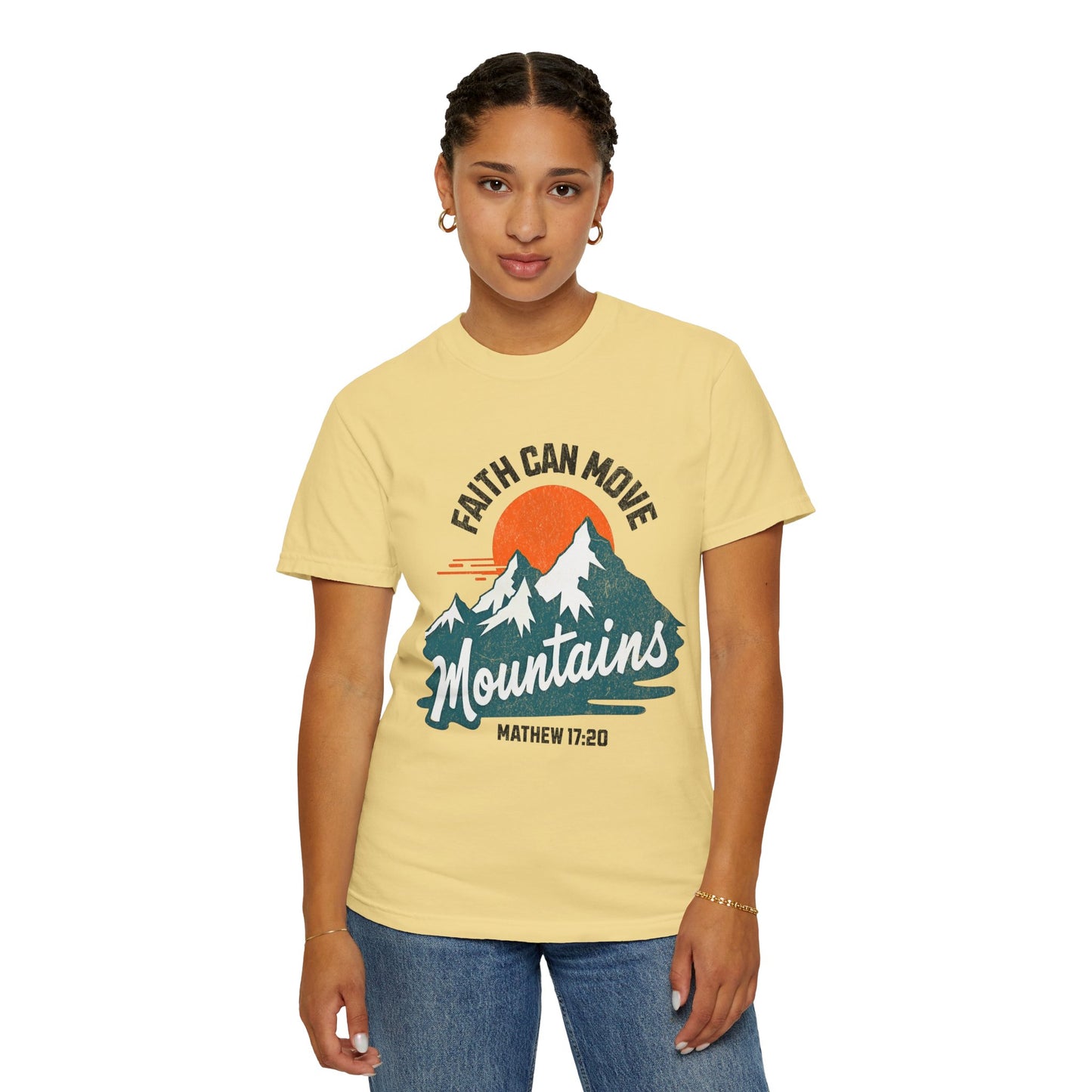 Faith Can Move Mountains Vintage | Unisex Adult T-shirt