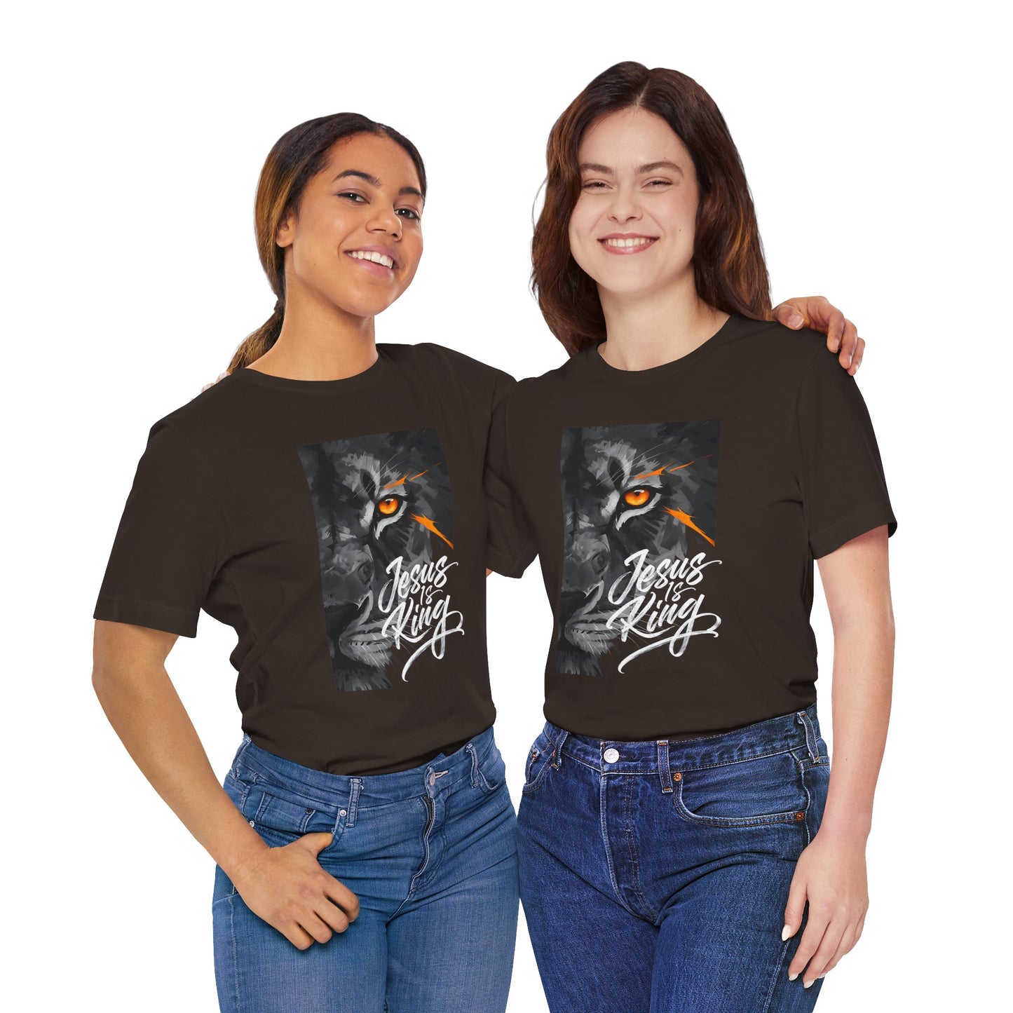 Jesus Is King Lion of Judah |Unisex Adult Tshirt