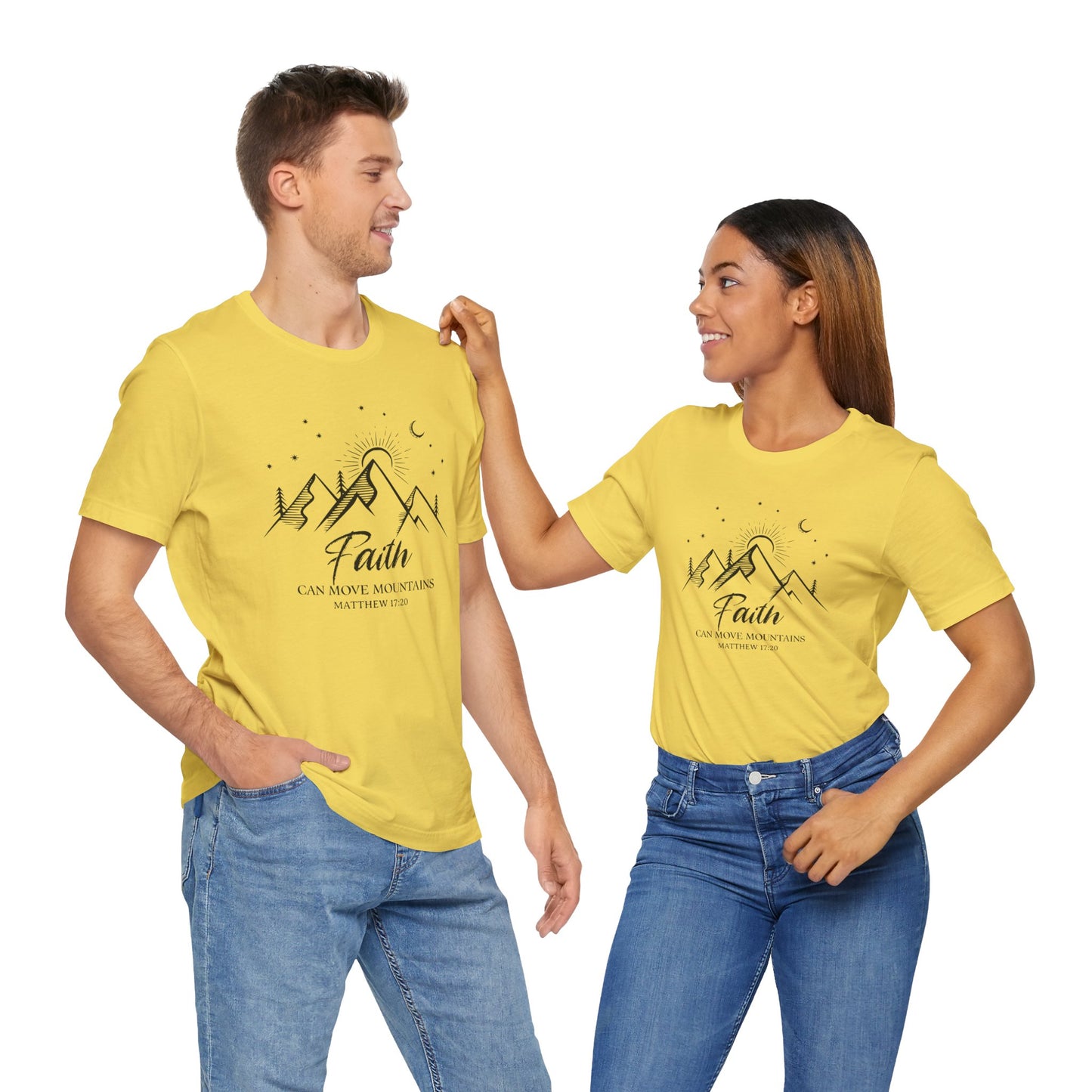 Faith Can Move Mountains | Unisex Adult T-Shirt