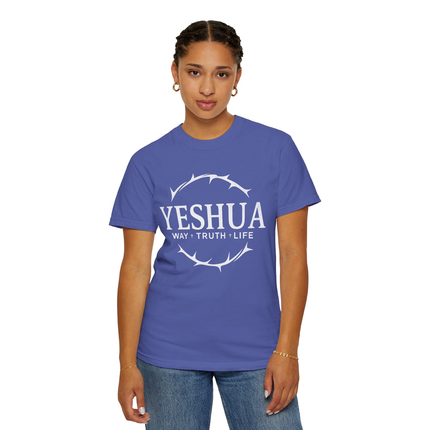 Yeshua Jesus Way Truth LIfe, Unisex Adult T-Shirt Comfort Colors