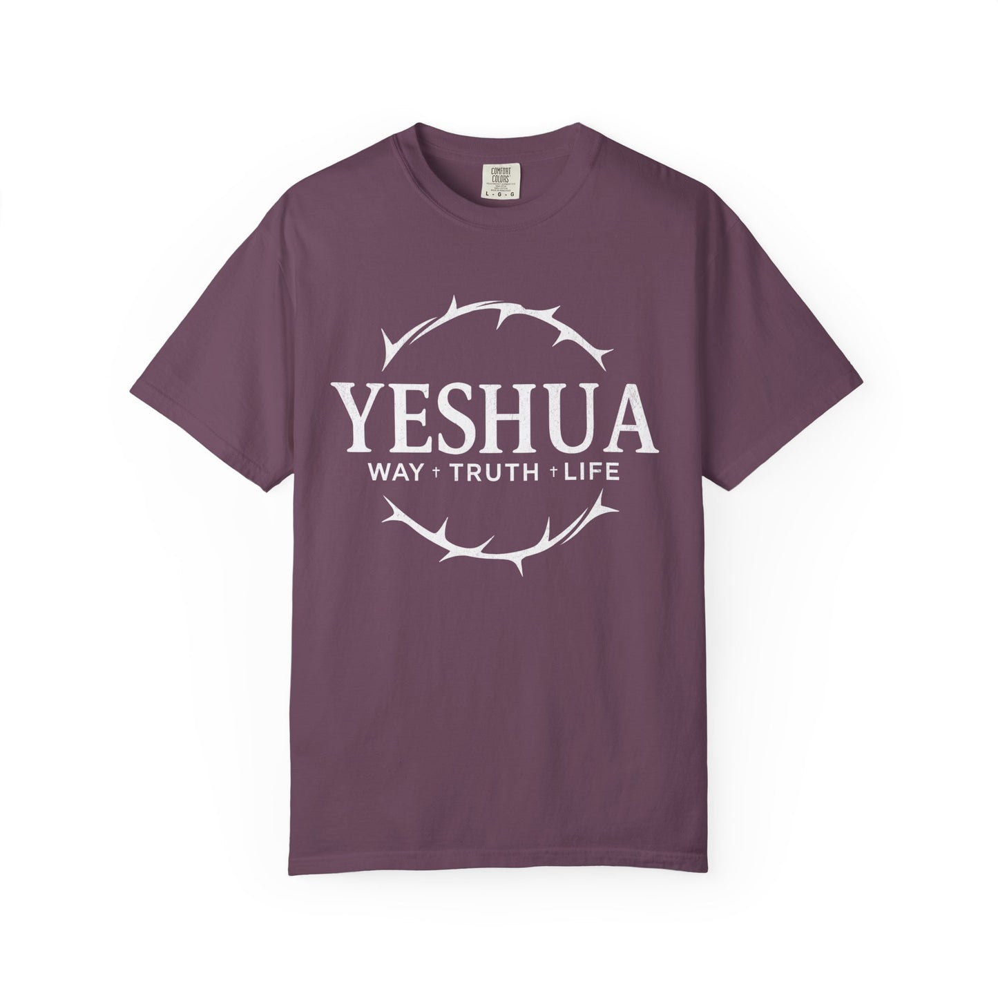 Yeshua Jesus Way Truth LIfe, Unisex Adult T-Shirt Comfort Colors