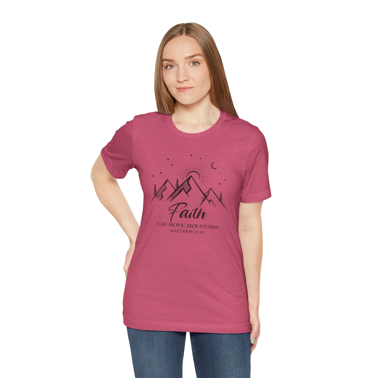 Faith Can Move Mountains | Unisex Adult T-Shirt