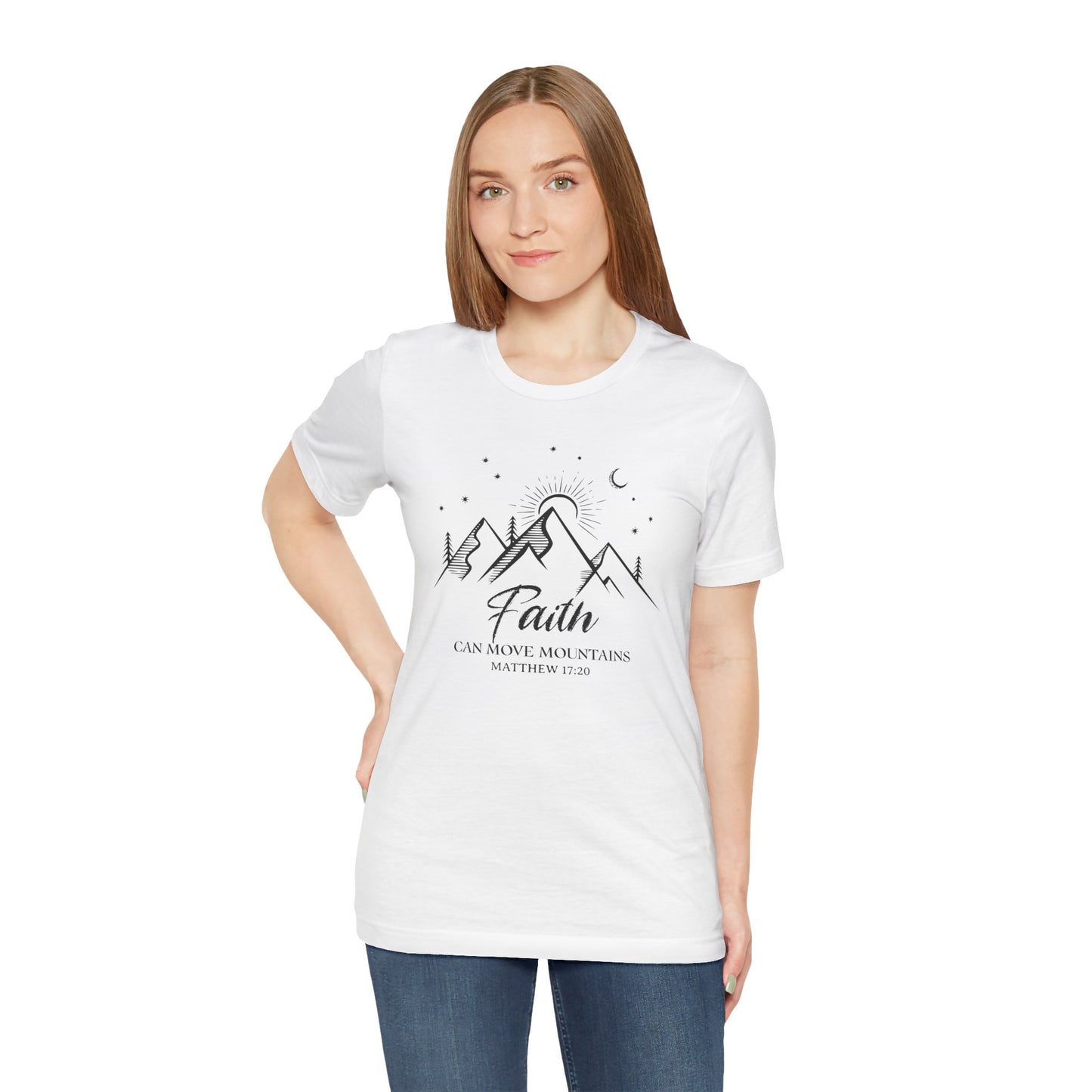 Faith Can Move Mountains | Unisex Adult T-Shirt