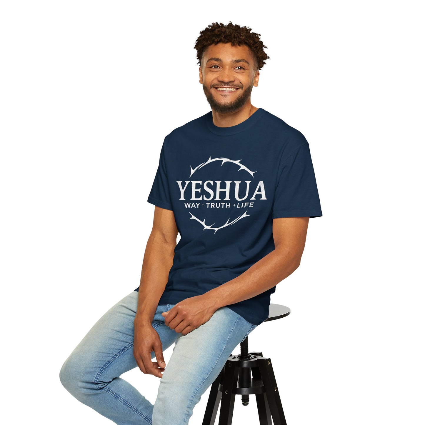 Yeshua Jesus Way Truth LIfe, Unisex Adult T-Shirt Comfort Colors