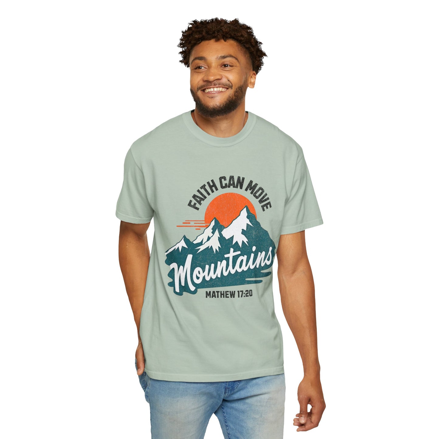 Faith Can Move Mountains Vintage | Unisex Adult T-shirt