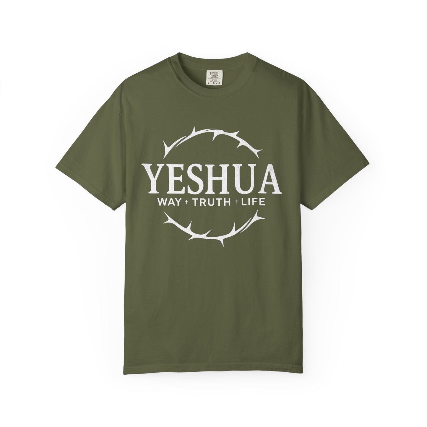 Yeshua Jesus Way Truth LIfe, Unisex Adult T-Shirt Comfort Colors