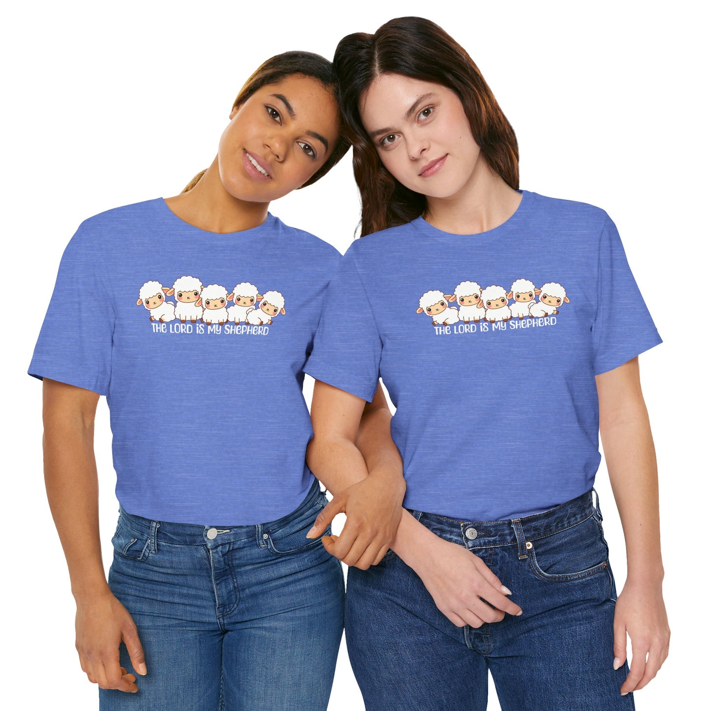 The Lord Is My Shepherd Cute Lambs | Unisex Adult T-Shirt