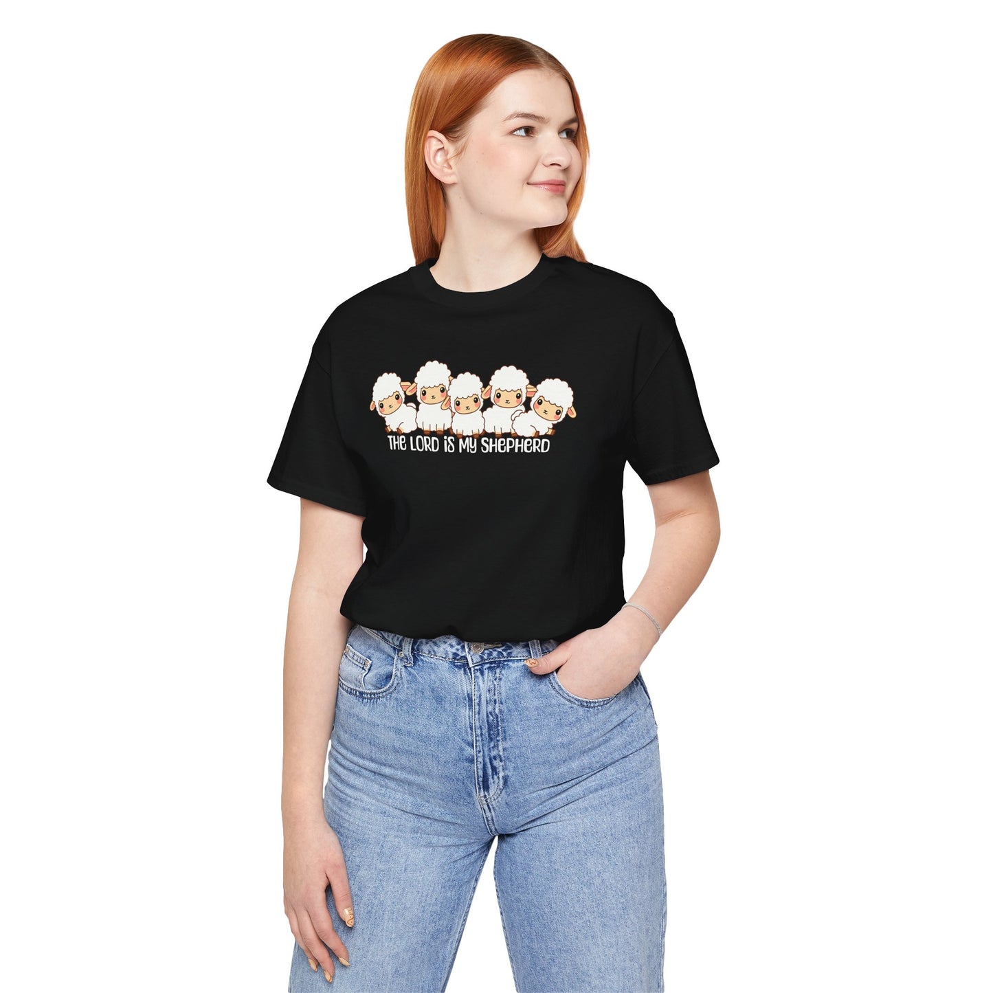 The Lord Is My Shepherd Cute Lambs | Unisex Adult T-Shirt