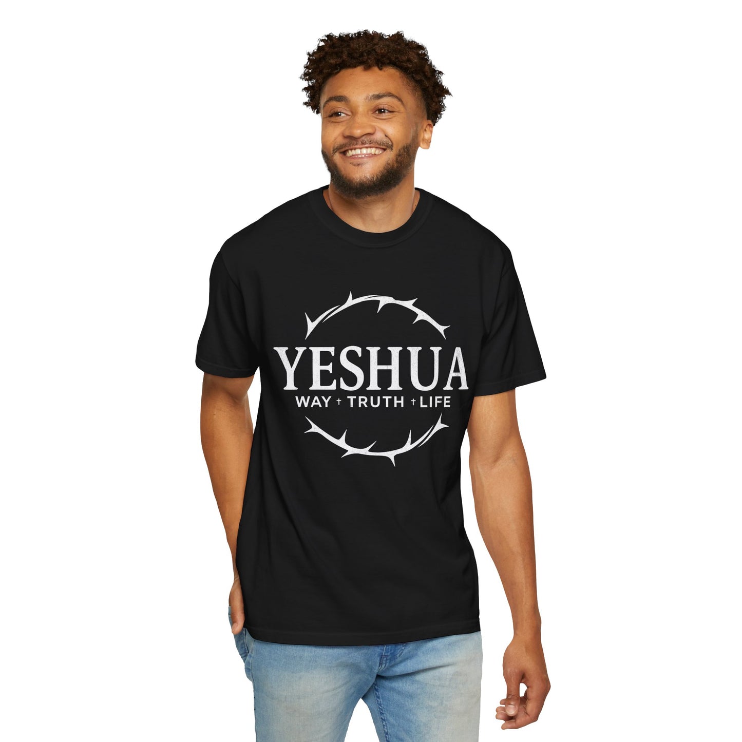 Yeshua Jesus Way Truth LIfe, Unisex Adult T-Shirt Comfort Colors