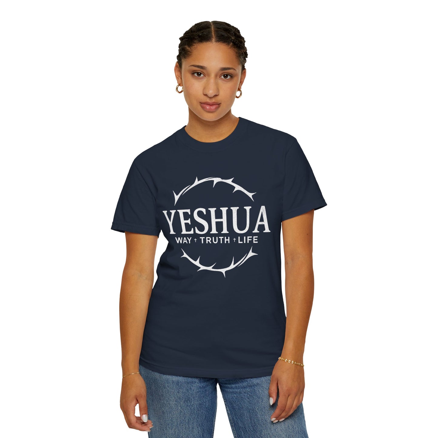 Yeshua Jesus Way Truth LIfe, Unisex Adult T-Shirt Comfort Colors