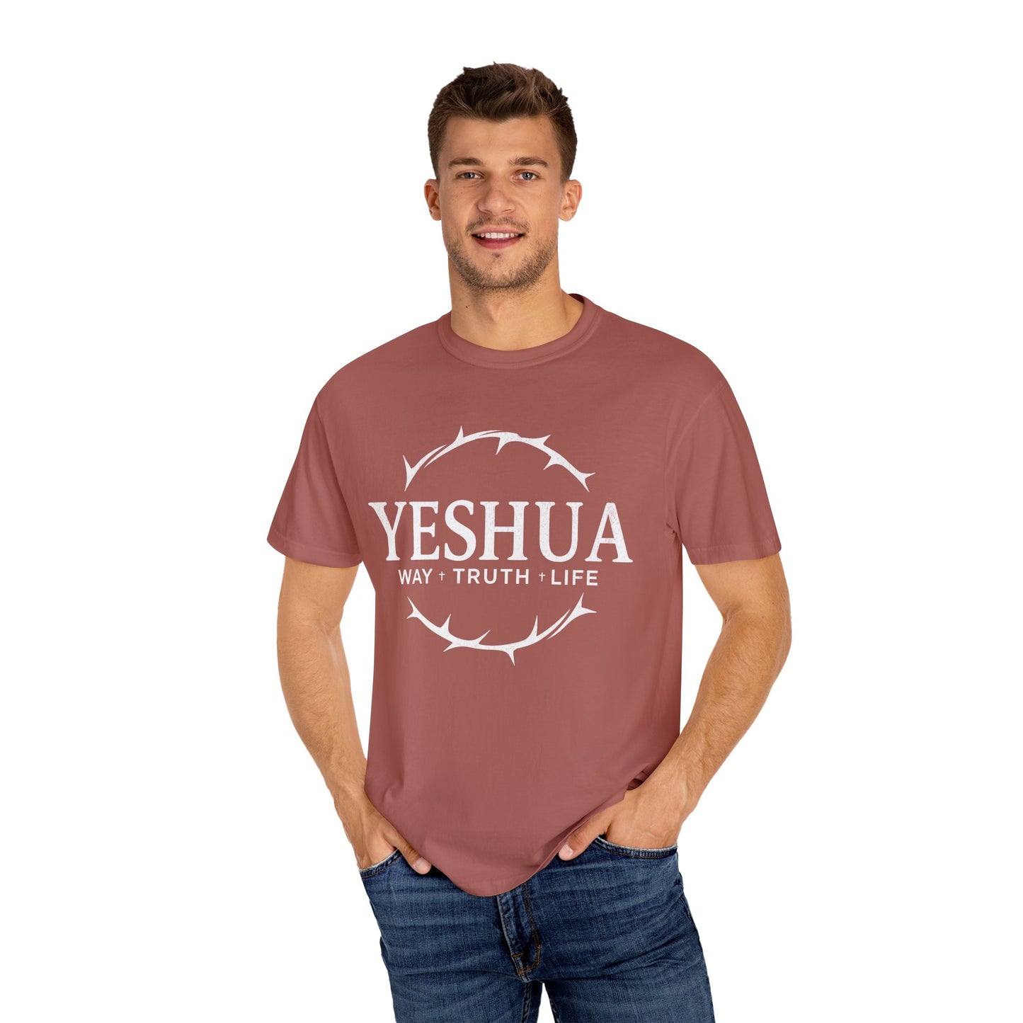Yeshua Jesus Way Truth LIfe, Unisex Adult T-Shirt Comfort Colors