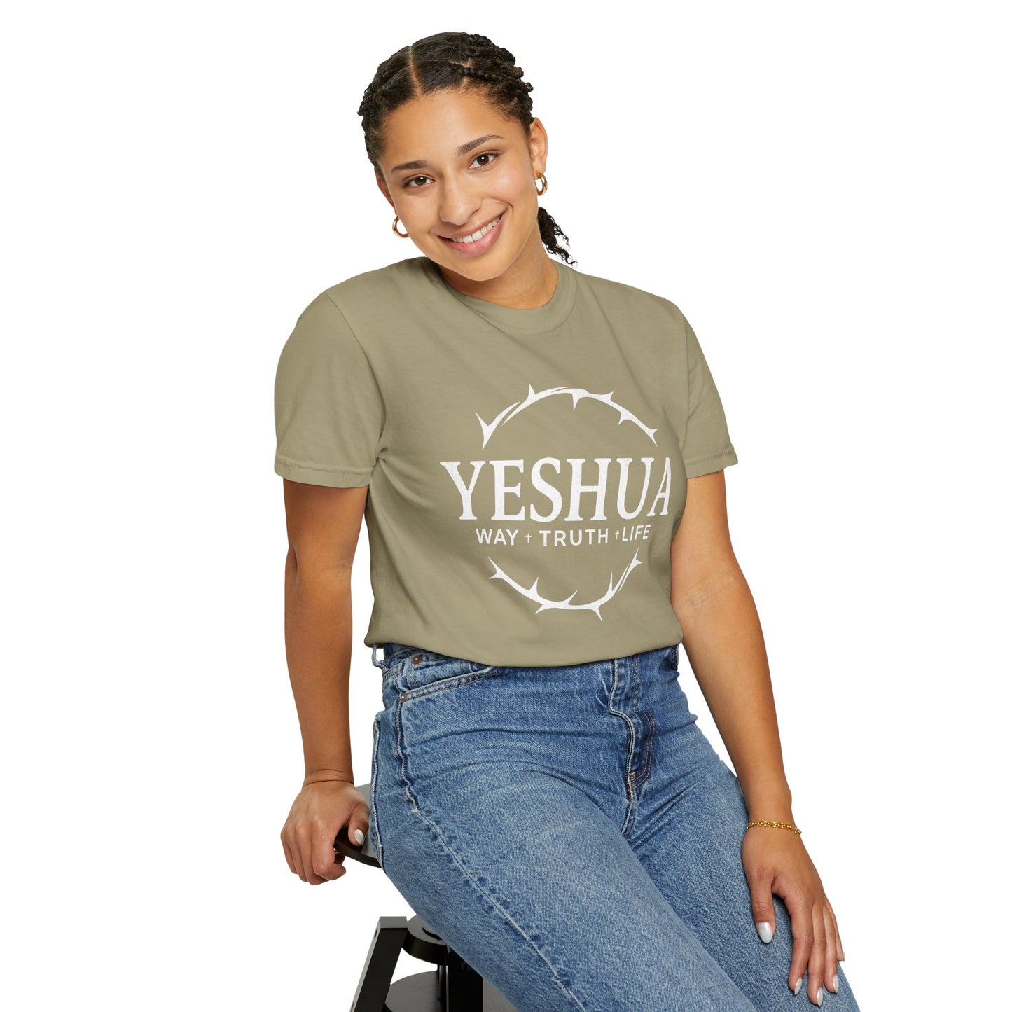 Yeshua Jesus Way Truth LIfe, Unisex Adult T-Shirt Comfort Colors