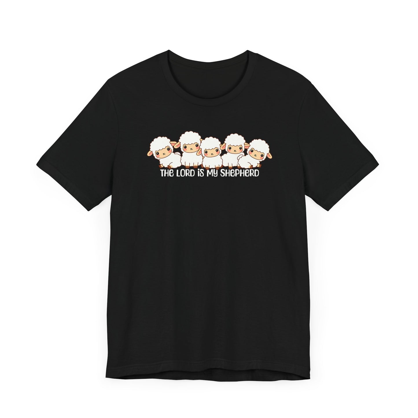 The Lord Is My Shepherd Cute Lambs | Unisex Adult T-Shirt