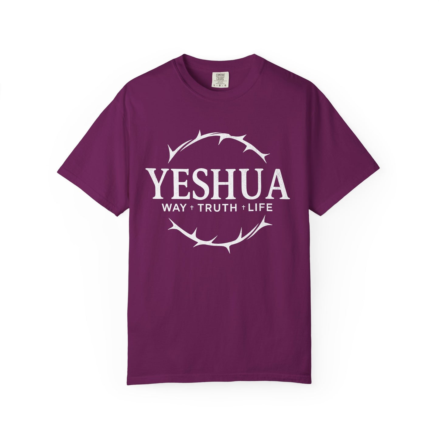 Yeshua Jesus Way Truth LIfe, Unisex Adult T-Shirt Comfort Colors
