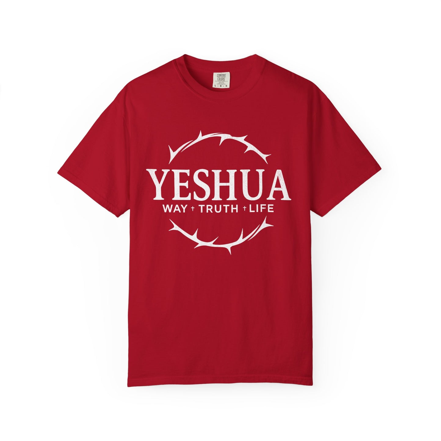 Yeshua Jesus Way Truth LIfe, Unisex Adult T-Shirt Comfort Colors