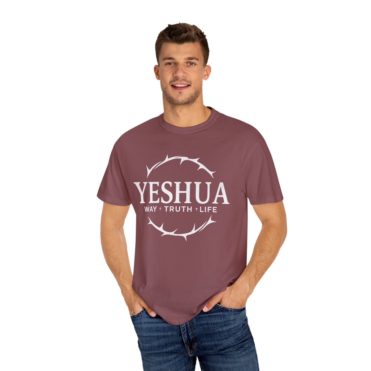 Yeshua Jesus Way Truth LIfe, Unisex Adult T-Shirt Comfort Colors