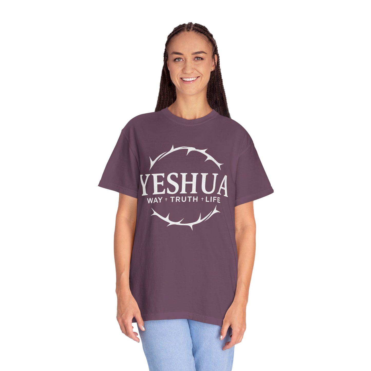 Yeshua Jesus Way Truth LIfe, Unisex Adult T-Shirt Comfort Colors