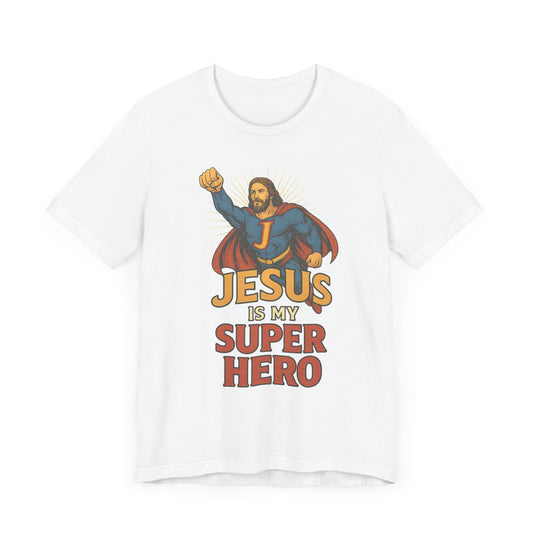 Jesus Superhero Tee, Vintage Unisex Adult T-Shirt